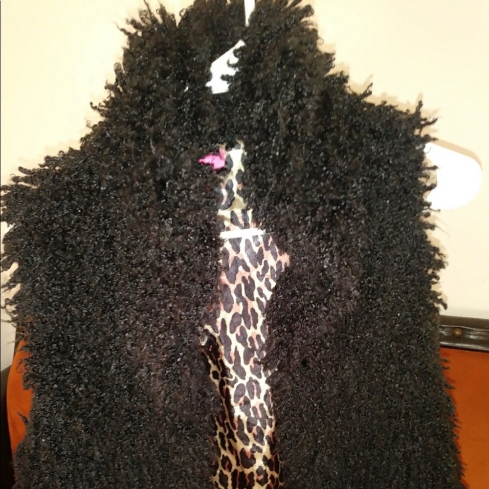 Betsey Johnson furry vest